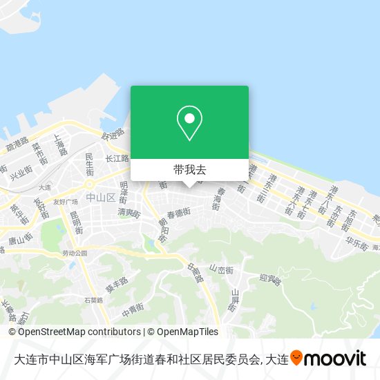 大连市中山区海军广场街道春和社区居民委员会地图