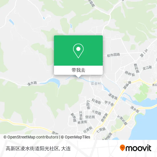 高新区凌水街道阳光社区地图