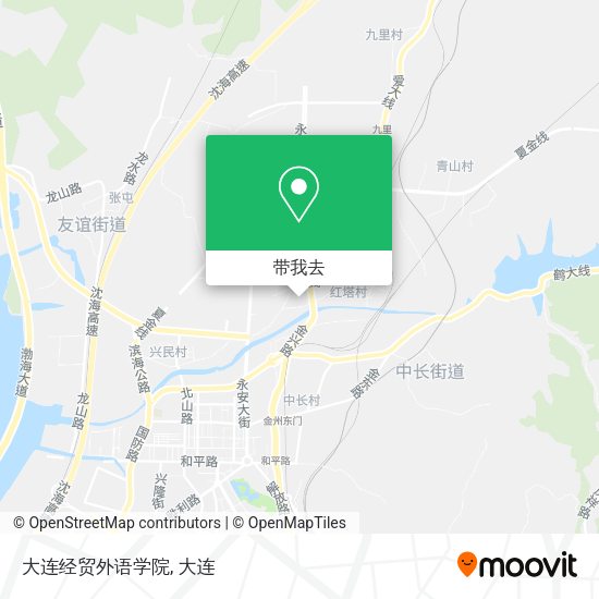 大连经贸外语学院地图