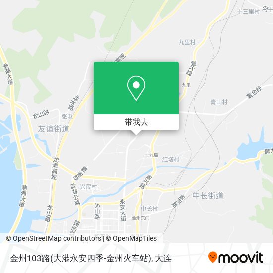 金州103路(大港永安四季-金州火车站)地图