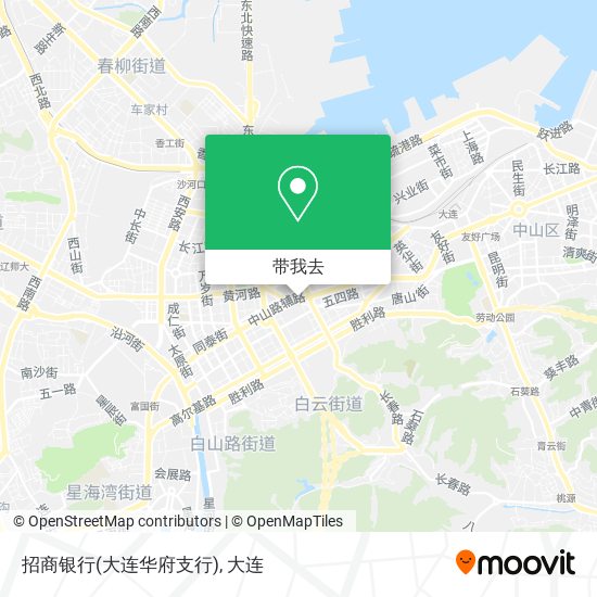 招商银行(大连华府支行)地图