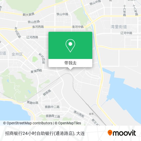 招商银行24小时自助银行(通港路店)地图