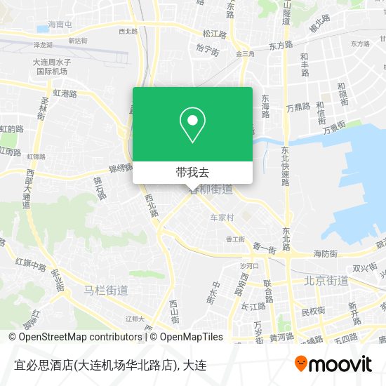 宜必思酒店(大连机场华北路店)地图