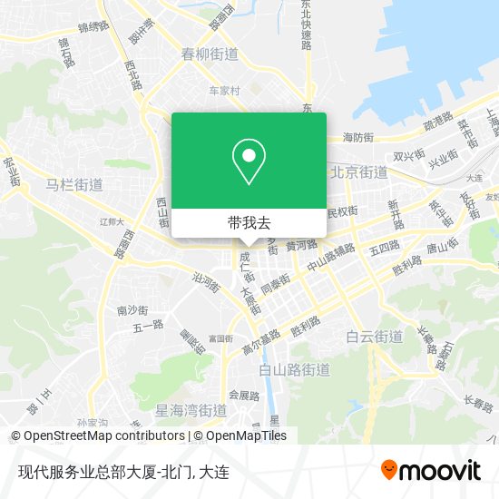 现代服务业总部大厦-北门地图
