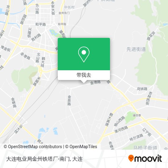 大连电业局金州铁塔厂-南门地图