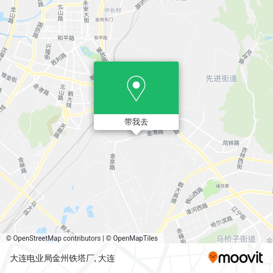 大连电业局金州铁塔厂地图