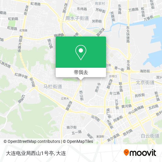 大连电业局西山1号亭地图