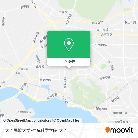 大连民族大学-生命科学学院地图