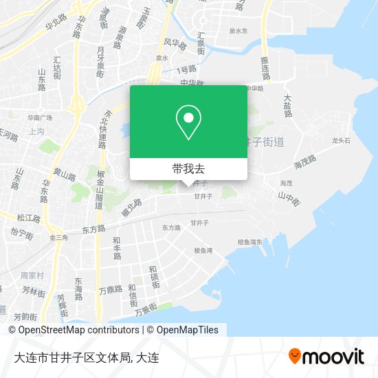 大连市甘井子区文体局地图