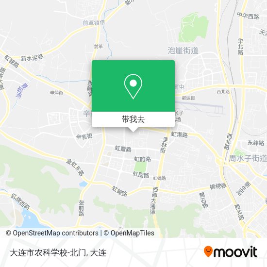 大连市农科学校-北门地图