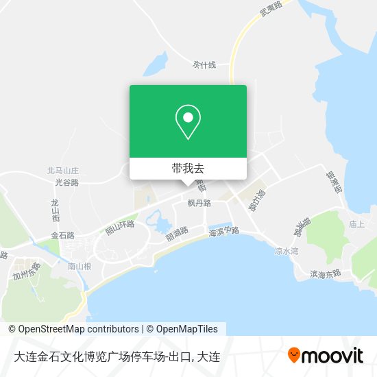 大连金石文化博览广场停车场-出口地图