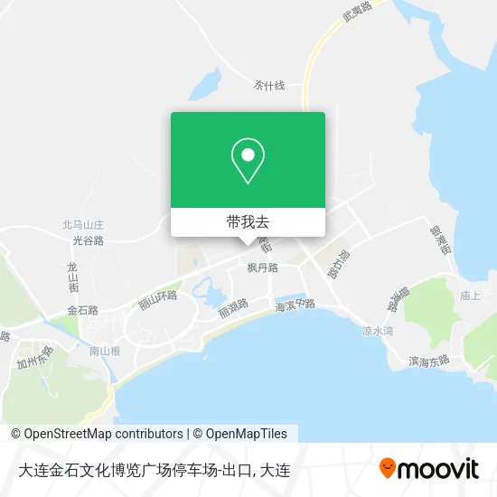 大连金石文化博览广场停车场-出口地图