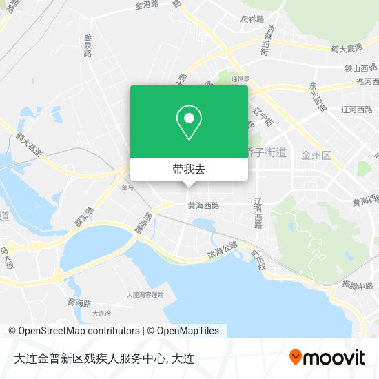 大连金普新区残疾人服务中心地图