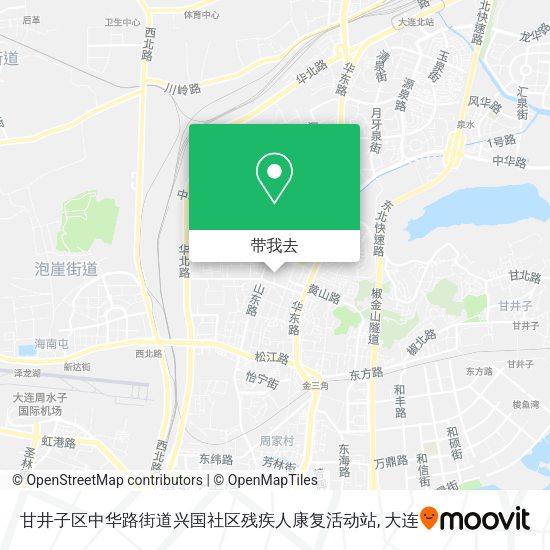 甘井子区中华路街道兴国社区残疾人康复活动站地图