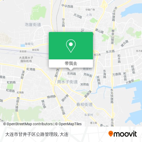 大连市甘井子区公路管理段地图
