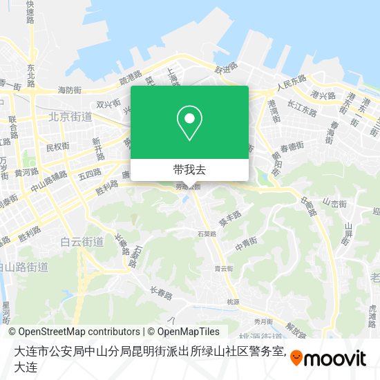 大连市公安局中山分局昆明街派出所绿山社区警务室地图