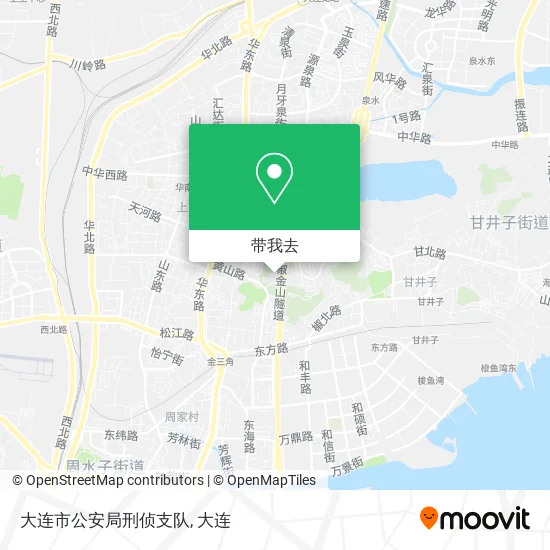 大连市公安局刑侦支队地图