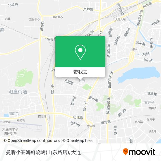 曼听小寨海鲜烧烤(山东路店)地图