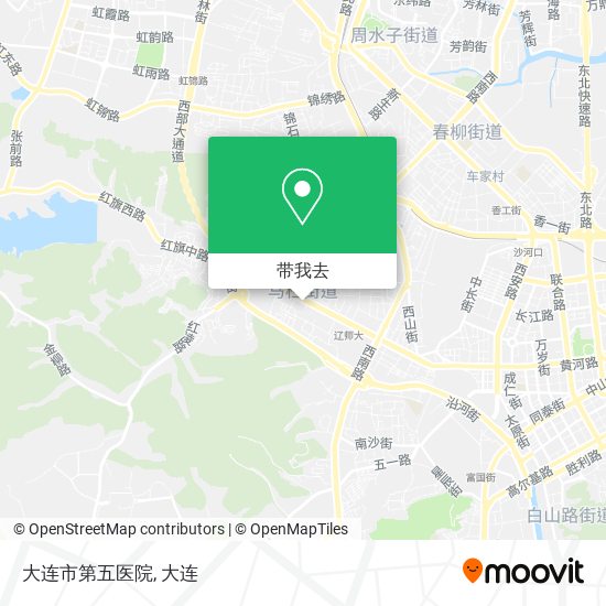 大连市第五医院地图