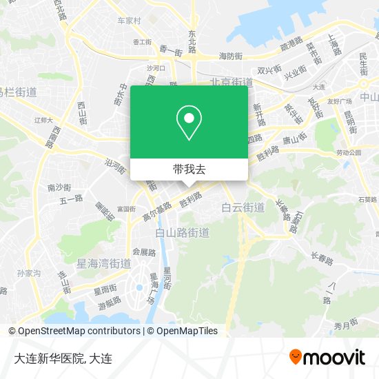 大连新华医院地图