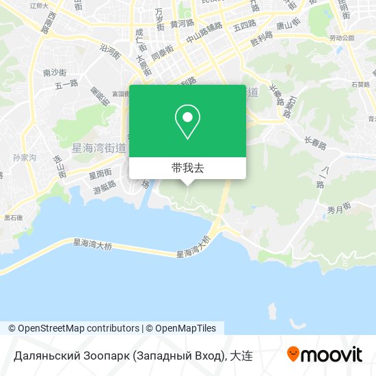 Даляньский Зоопарк (Западный Вход)地图