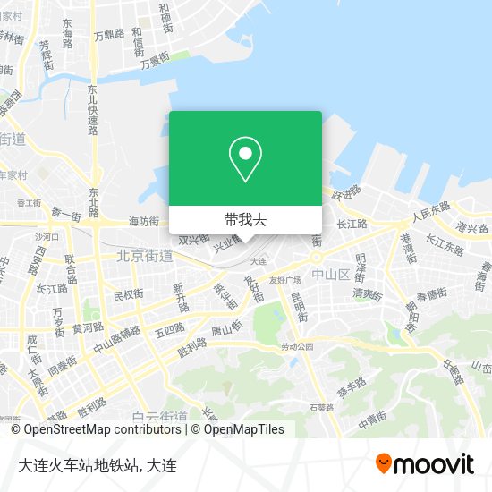 大连火车站地铁站地图