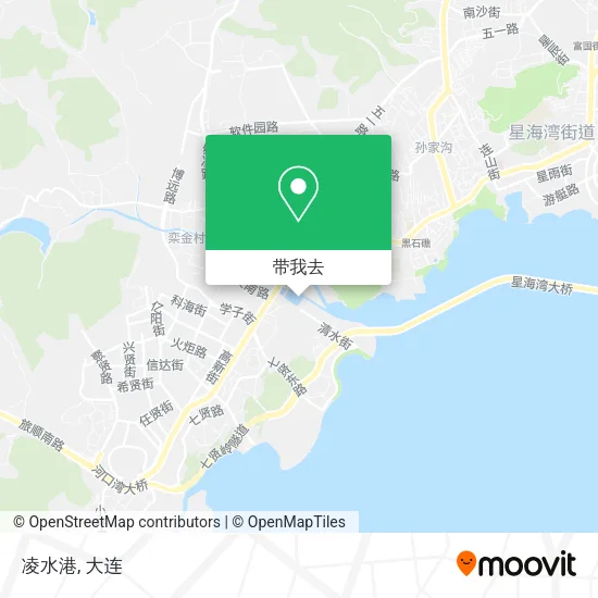 凌水港地图