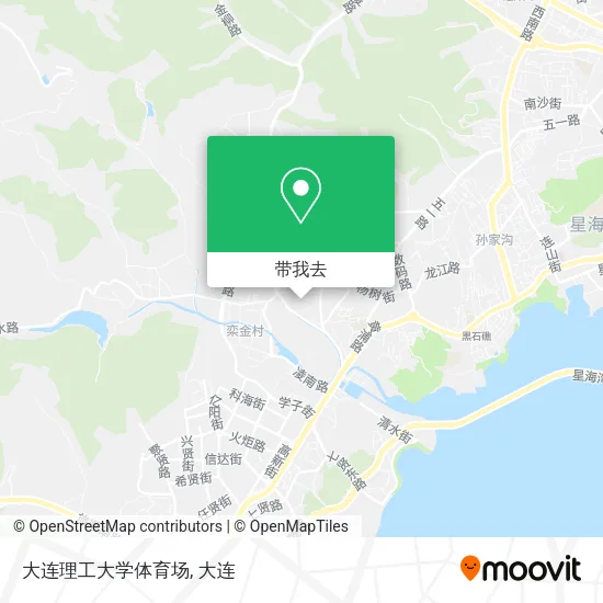 大连理工大学体育场地图