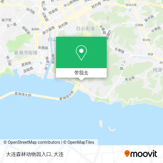大连森林动物园入口地图