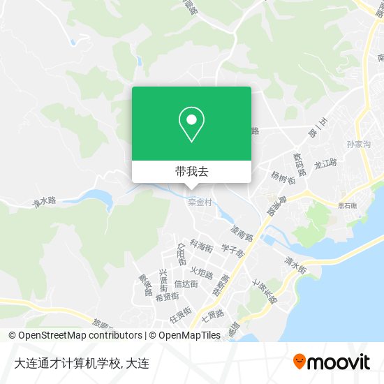 大连通才计算机学校地图