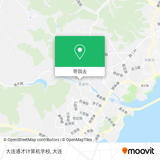 大连通才计算机学校地图