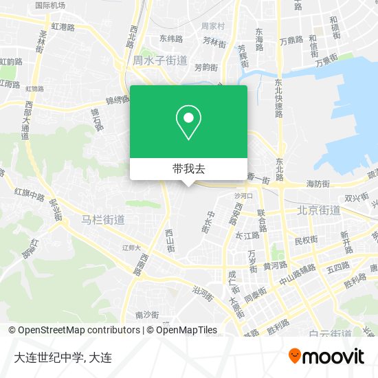 大连世纪中学地图