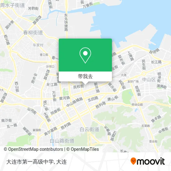 大连市第一高级中学地图
