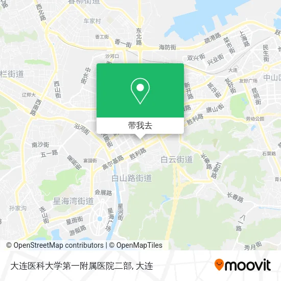 大连医科大学第一附属医院二部地图