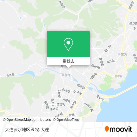 大连凌水地区医院地图