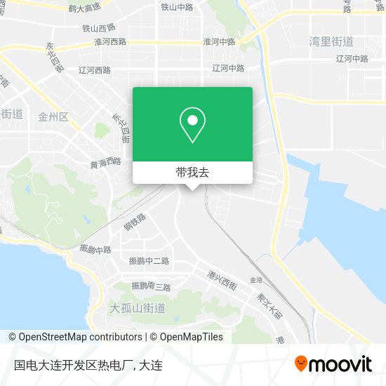 国电大连开发区热电厂地图