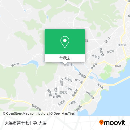 大连市第十七中学地图