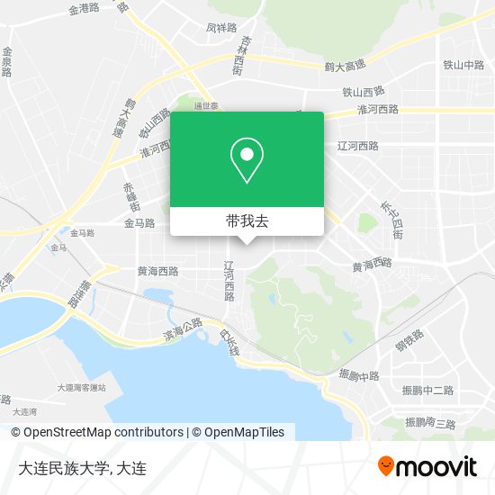 大连民族大学地图