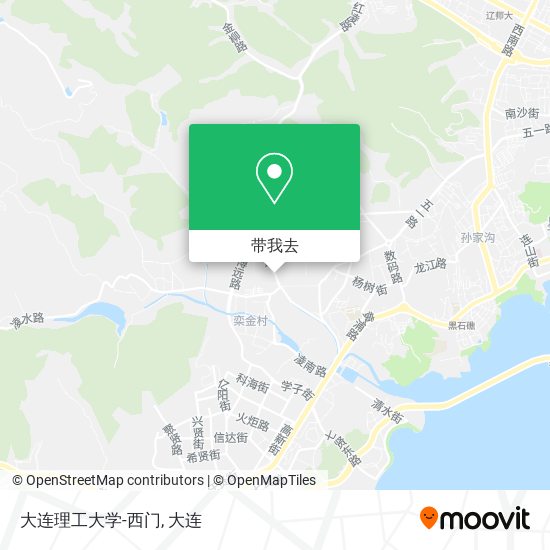 大连理工大学-西门地图