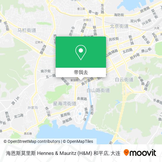 海恩斯莫里斯 Hennes & Mauritz (H&M) 和平店地图