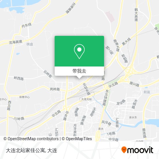 大连北站家佳公寓地图