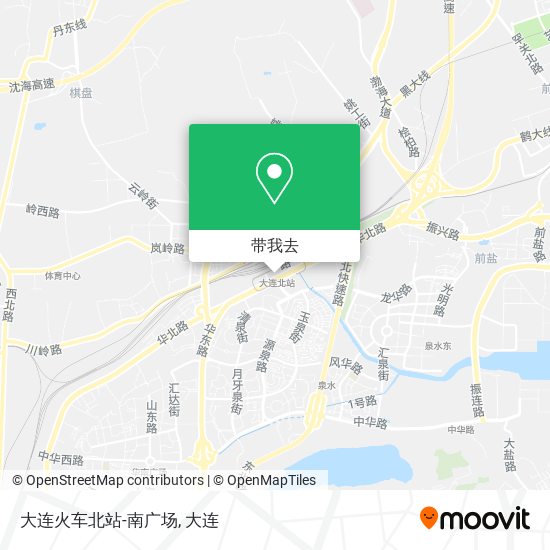 大连火车北站-南广场地图