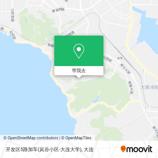 开发区5路加车(岚谷小区-大连大学)地图