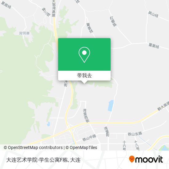 大连艺术学院-学生公寓F栋地图