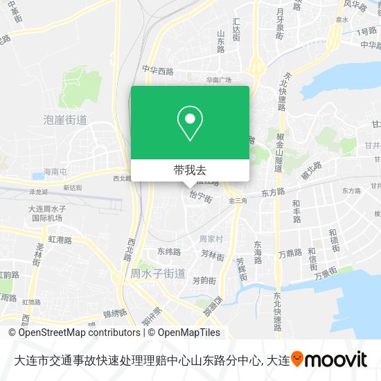 大连市交通事故快速处理理赔中心山东路分中心地图