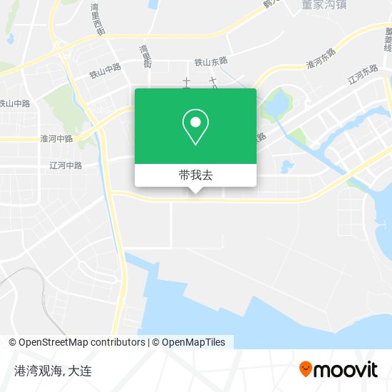 港湾观海地图