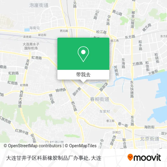 大连甘井子区科新橡胶制品厂办事处地图