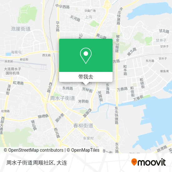 周水子街道周顺社区地图