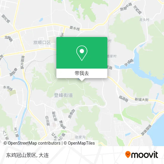 东鸡冠山景区地图