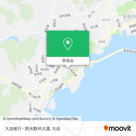 大连银行 - 阳光数码大厦地图
